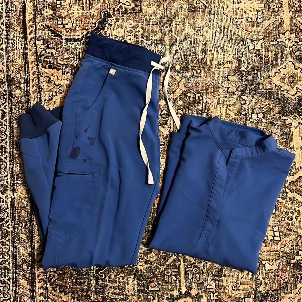 FIGS denim blue scrubs | size : XS